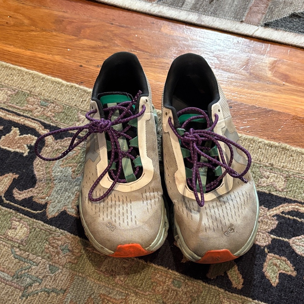 On Running Women's Shoes - Beige, Green, Purple